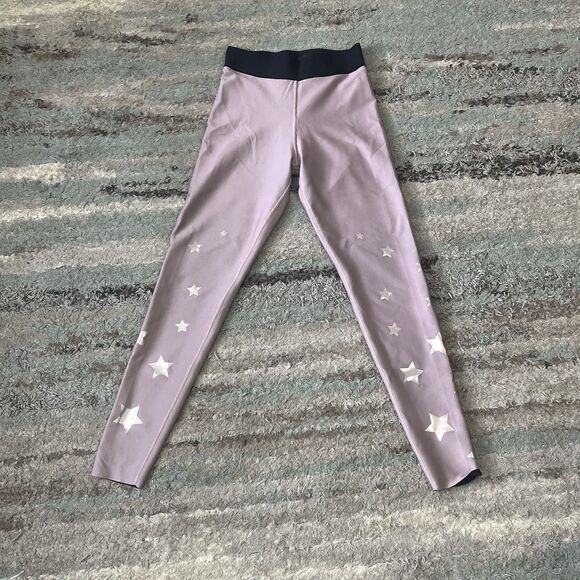 Ultracor XS Leggings Pink With Silver Star Pattern - Picture 1 of 7